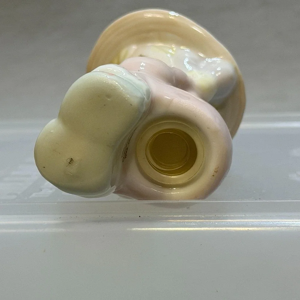 1997 Precious Moments Seasoned With A Smile Salt Pepper Shakers Girl Bench Puppy